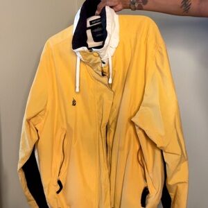 Nautica Men's Yellow Windbreaker Jacket